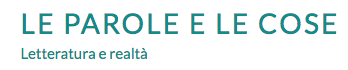 Le parole e le cose letteratura e realtà Aras Edizioni